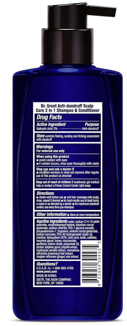 Dr. Groot Anti-Dandruff Scalp Care Shampoo, 3% Salicylic Acid, Scalp Build Up Control, Oil & Flake Control, Men & Women, Korean Hair Care, Kbeauty